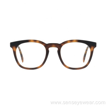 Unisex Fashion Bevel Acetate Optical Frame Glasses Occhiali